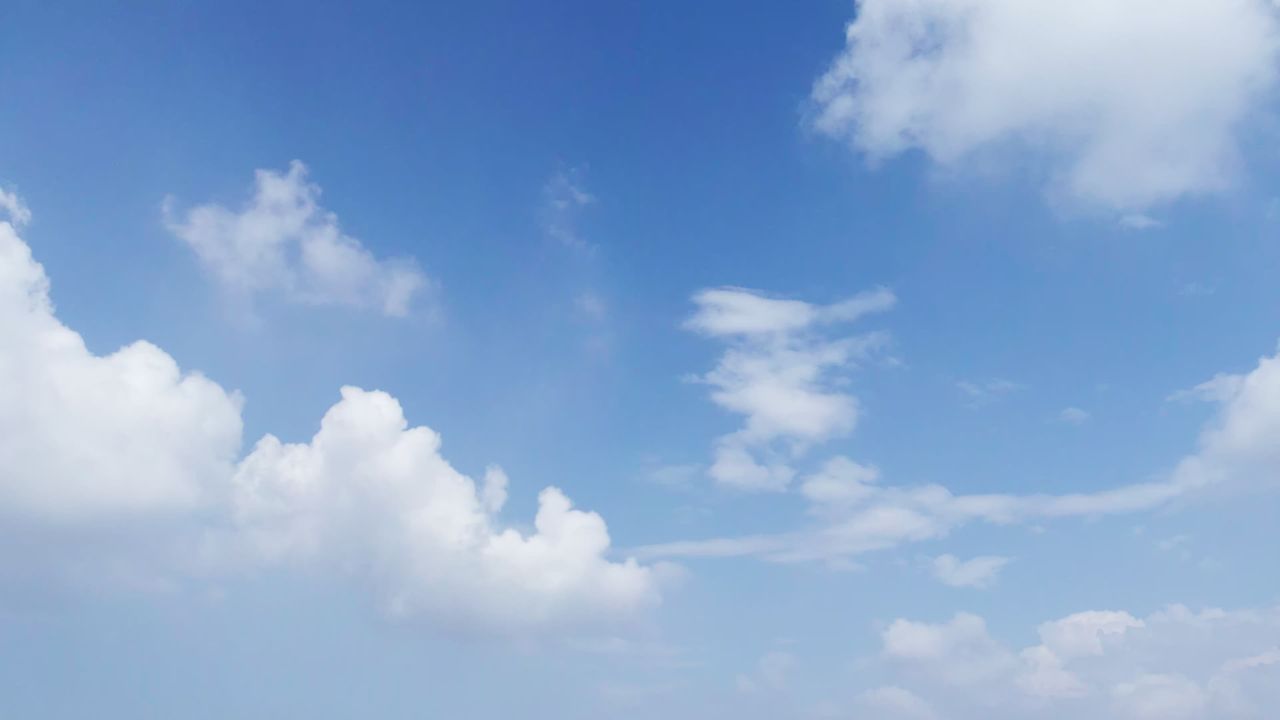 蓝天白云天空天气晴朗延时摄影 5