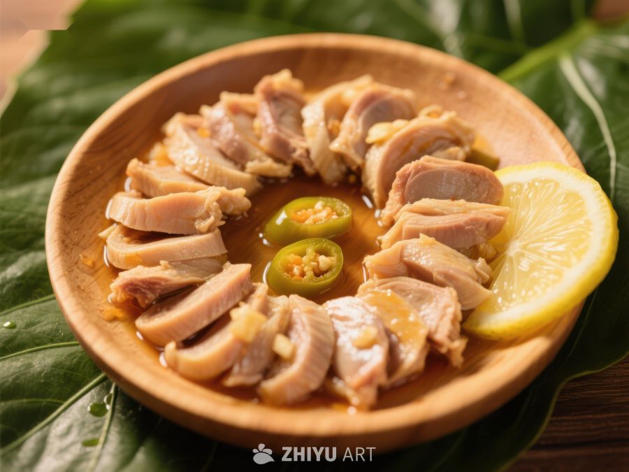 柠檬辣椒拌鸭肉，清新美味 1069