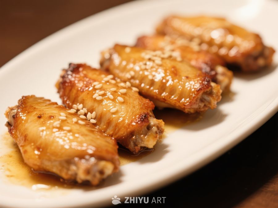 芝麻鸡翅，美味佳肴