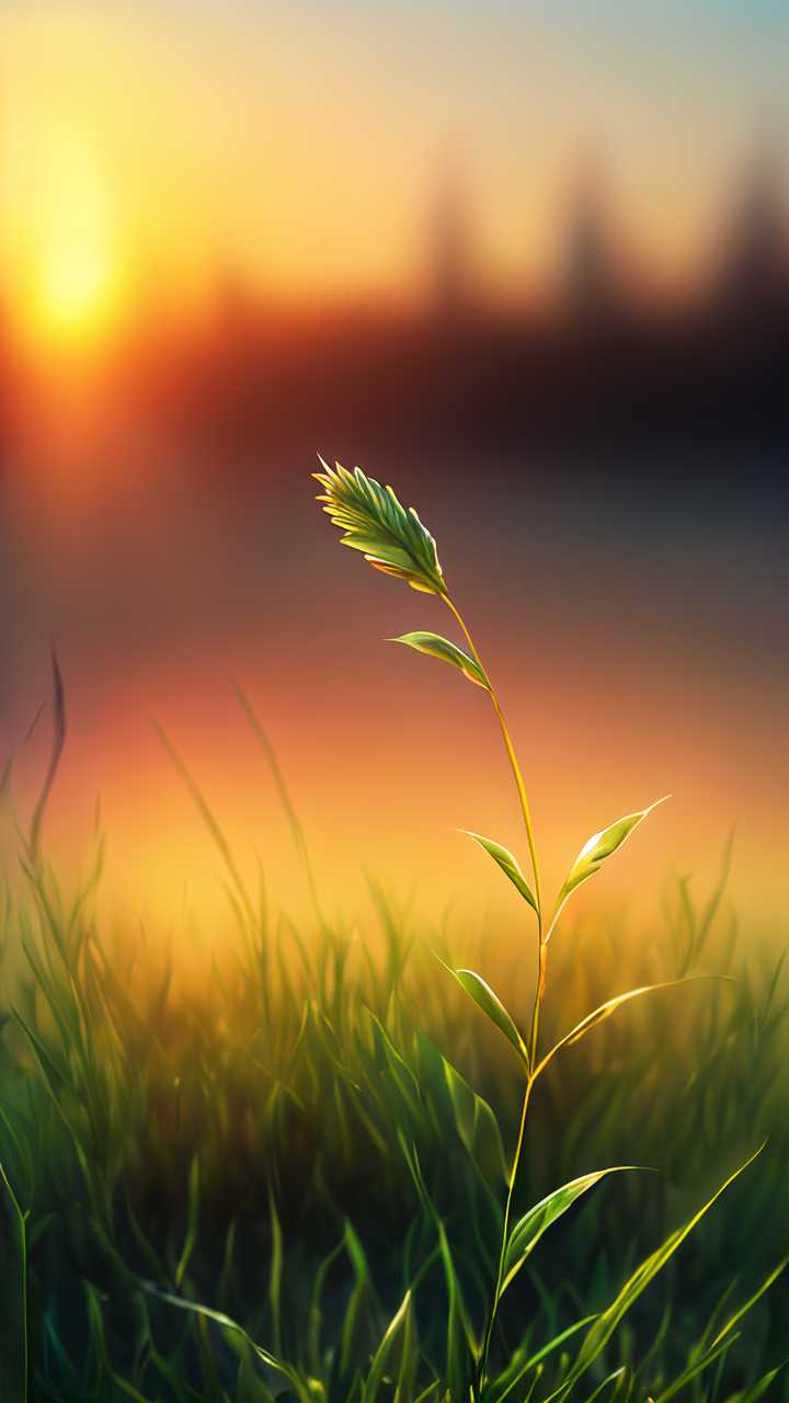 太阳下的小花小草