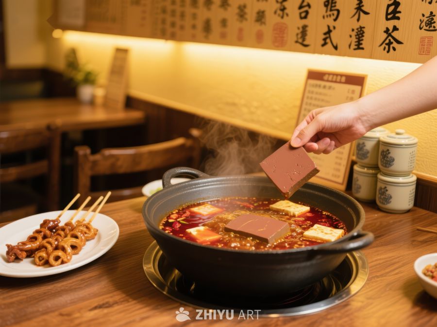 火锅桌上，热气腾腾的美食体验 218