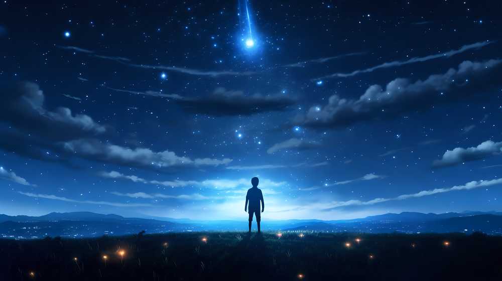 一个人的夜空是多么的美