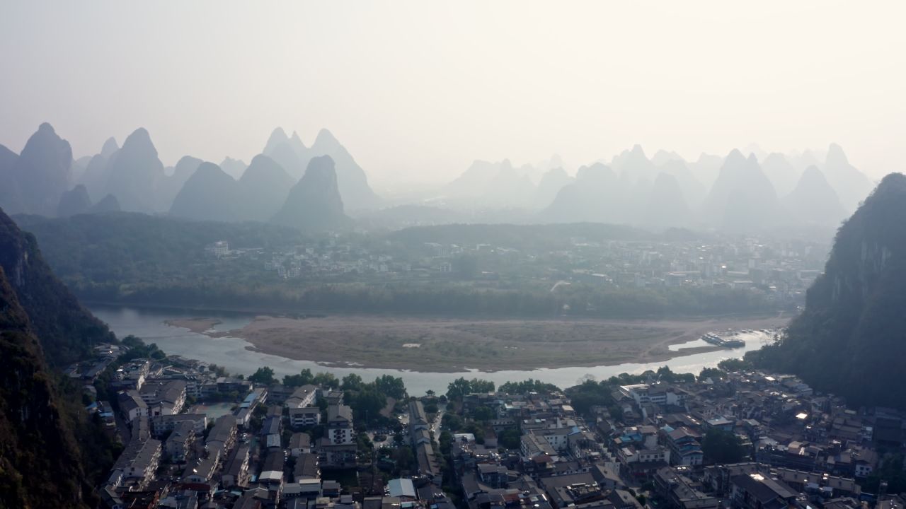 广西桂林阳朔航拍视频