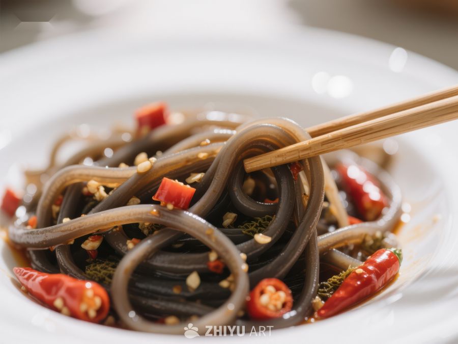 辣味黑粉条配红辣椒 758