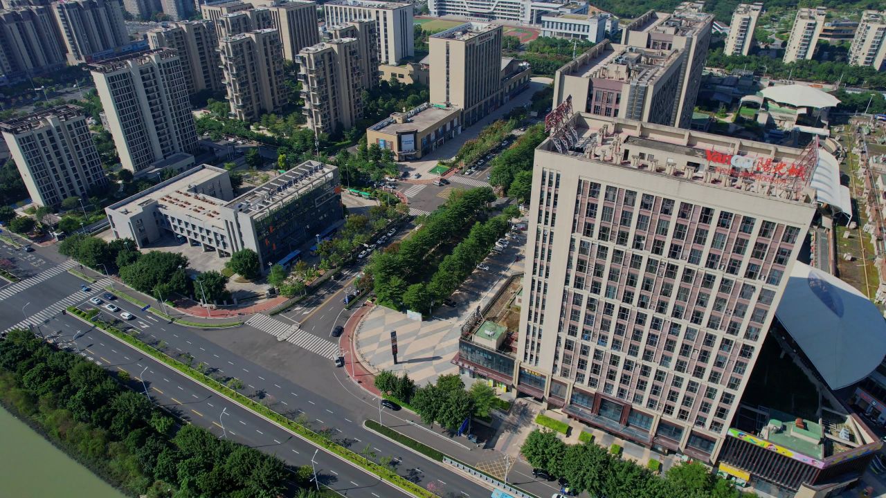 航拍福州奥体阳光天地