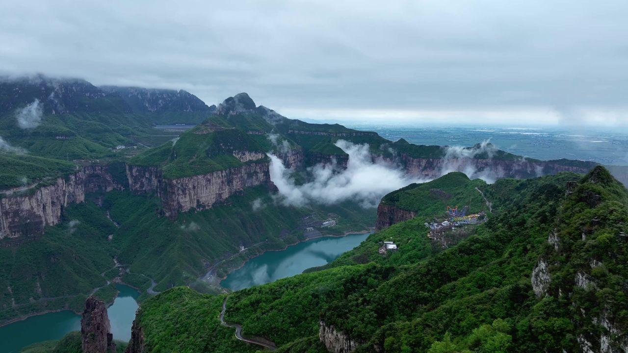  宝泉水库 自然风光 平流雾 宝泉度假区