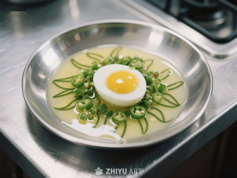 创意美食：蛋黄与青椒的艺术摆盘 84