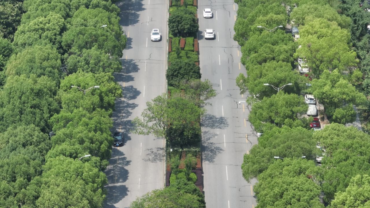 航拍昆山市区