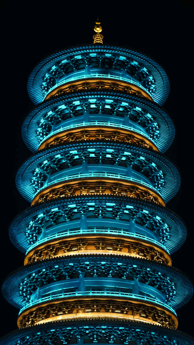 tower in night