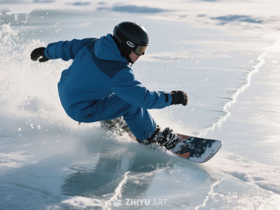 雪地滑行：滑雪者动态瞬间 216