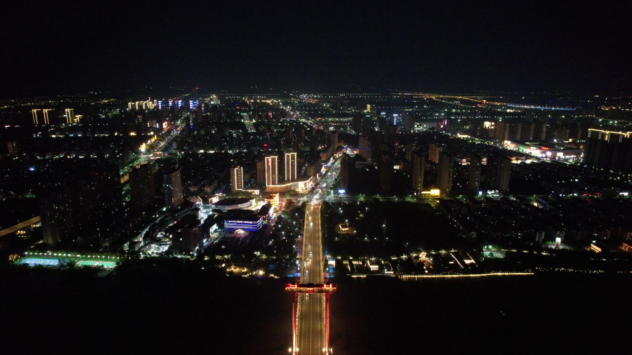 江苏宿迁城市风光旅游景区航拍