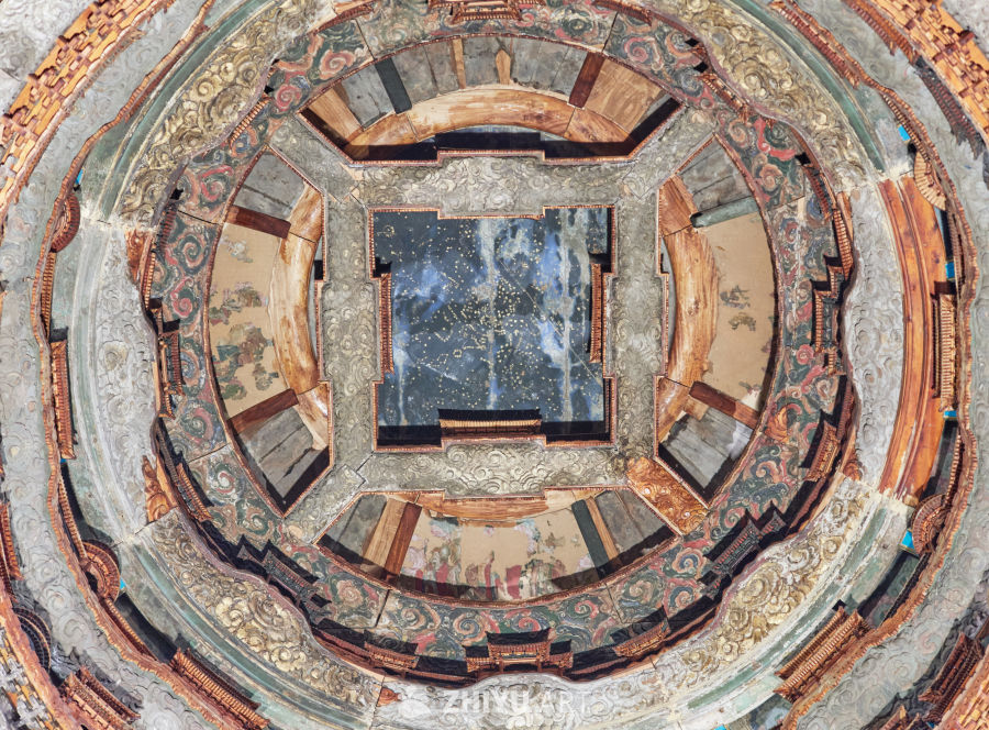 北京先农坛太岁殿内天宫藻井