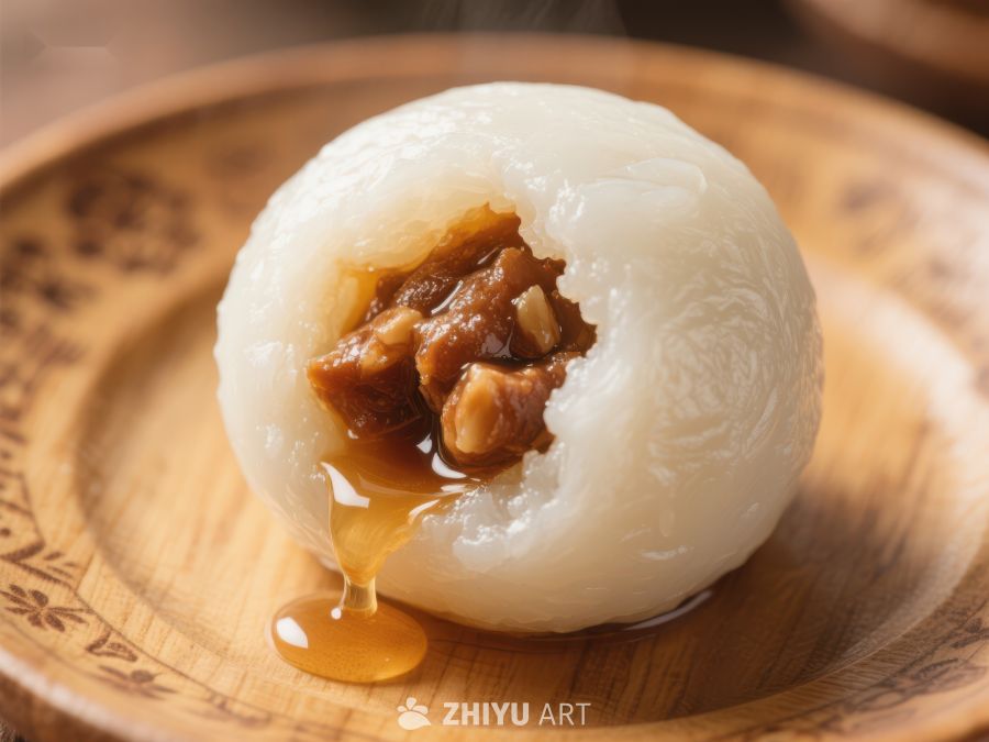 热腾腾的汤圆，甜蜜馅料诱人 1006
