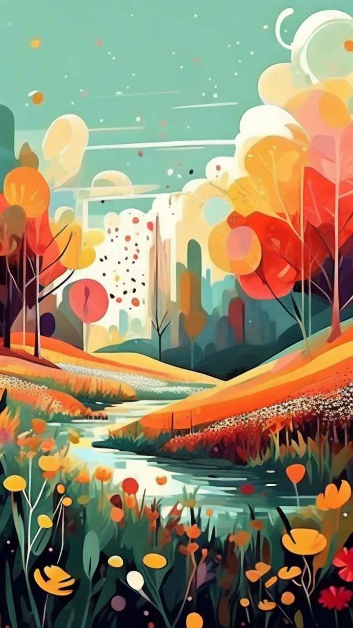 印象派抽象插画 170