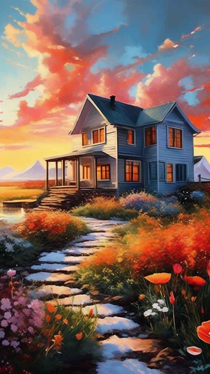 充满活力的绿洲在它的后院各种花 9
