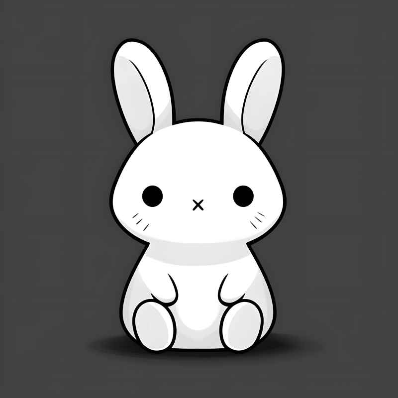 兔子贴纸素材 10