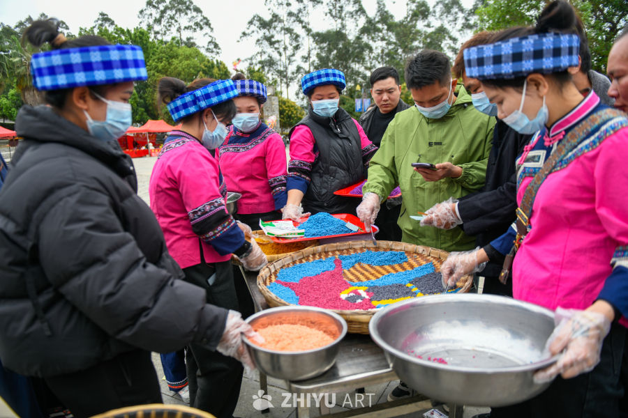 彩色糯米饭制作工艺 2