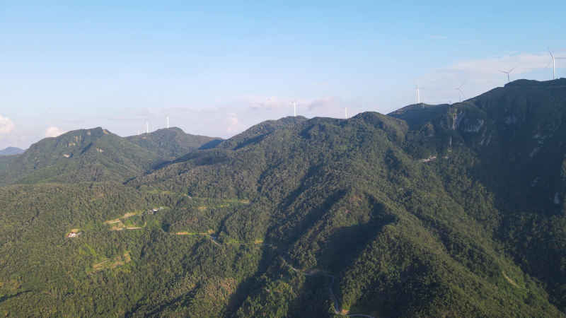 航拍湖北襄阳横冲景区