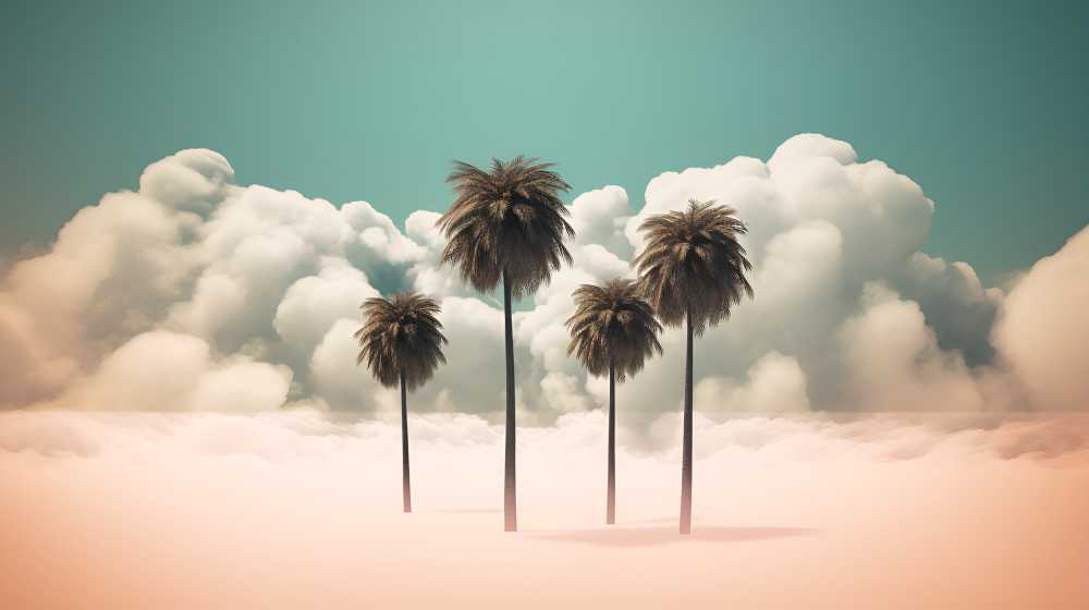 棕榈树云朵图
