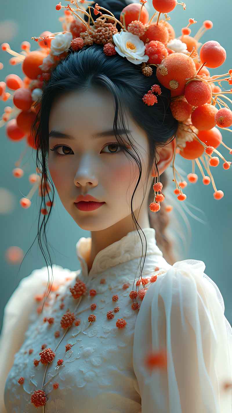 森林系列五颜六色古风艺术美女 26