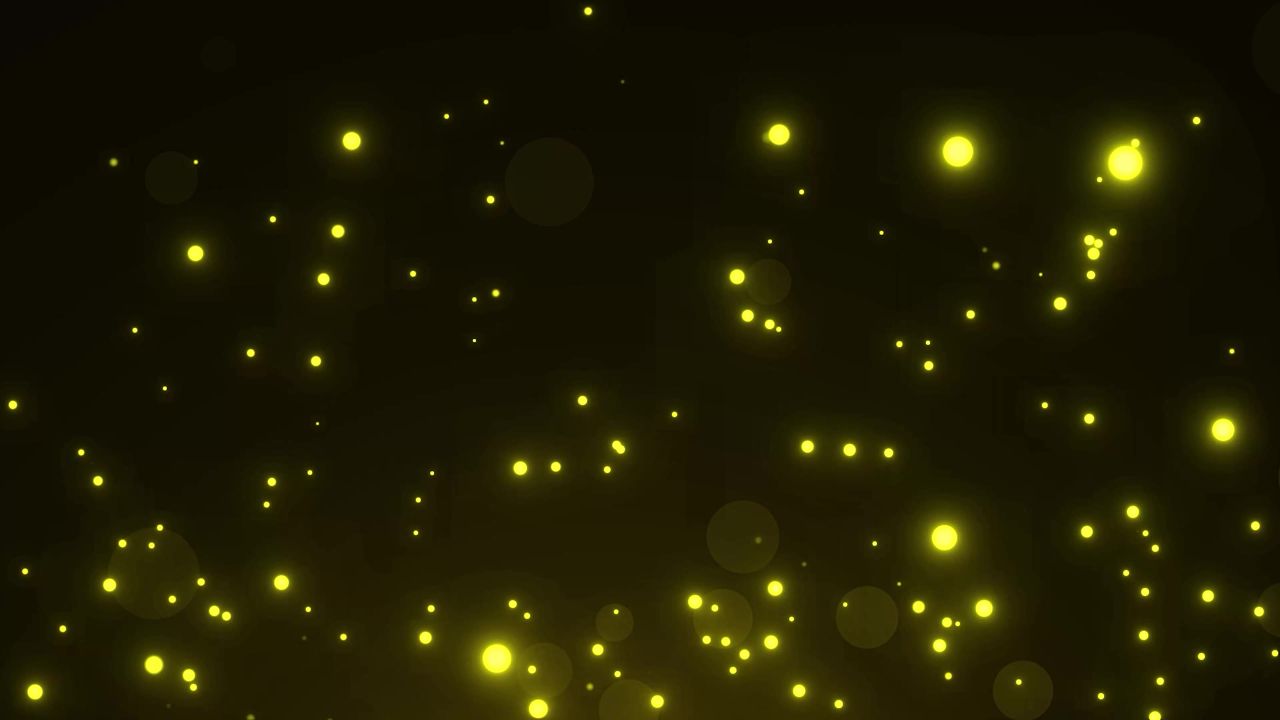 发光粒子 萤光 舞台科技背景 金色粒子