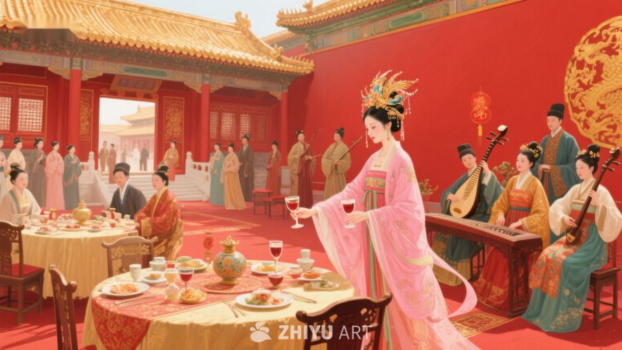 古代宫廷宴饮场景 18
