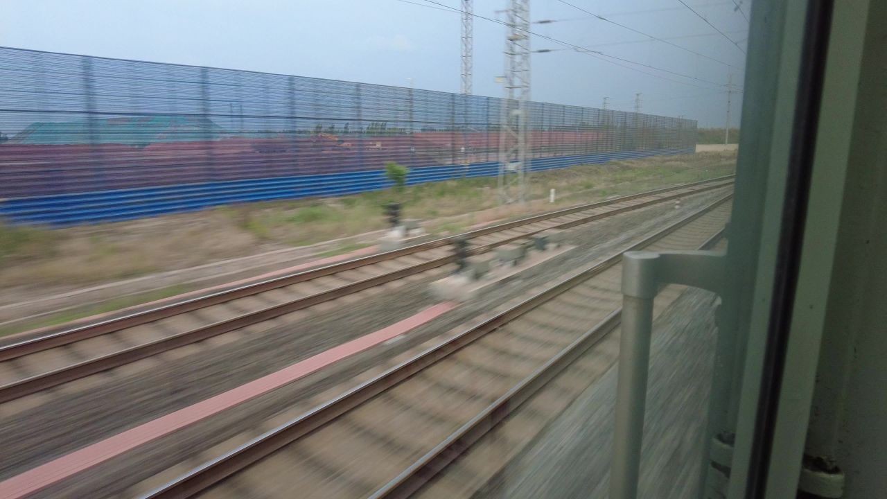 旅游旅途火车窗外风景风光实拍 