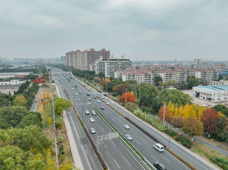 昆山道路上的秋冬景色 8