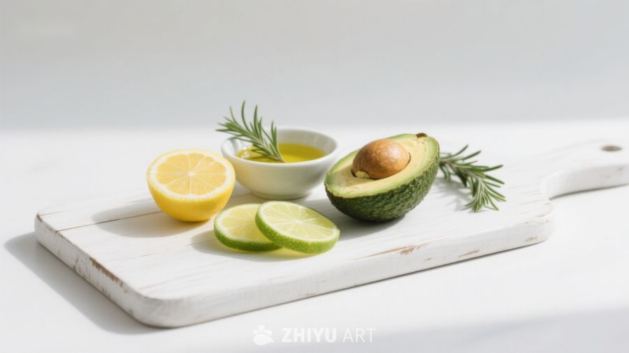 柠檬青柠牛油果与迷迭香的清新组合 255