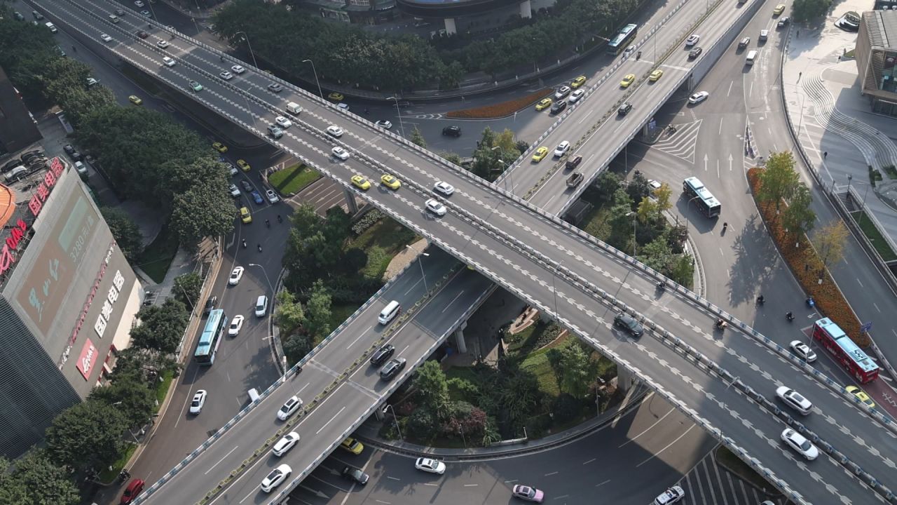 红旗河沟立交桥
