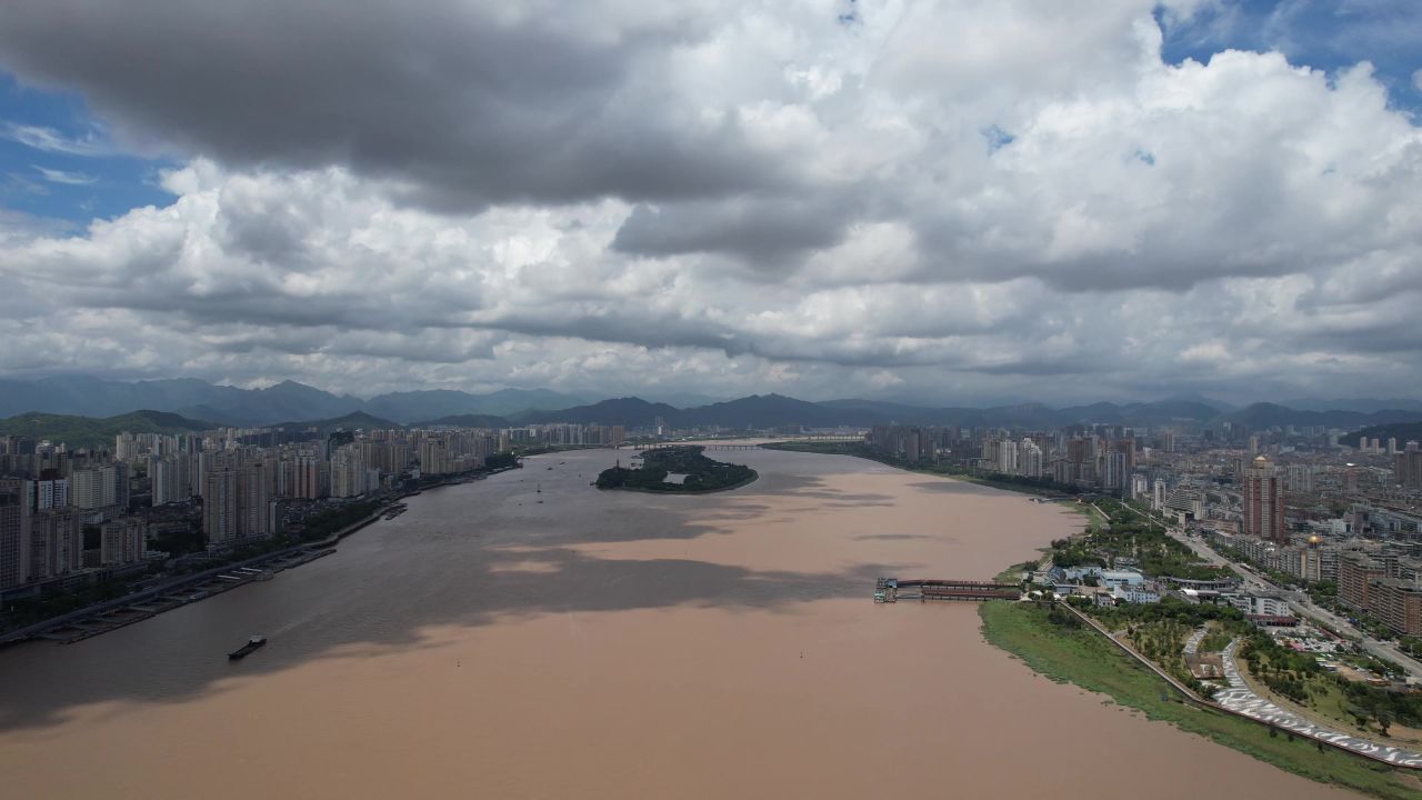 浙江温州城市风光航拍