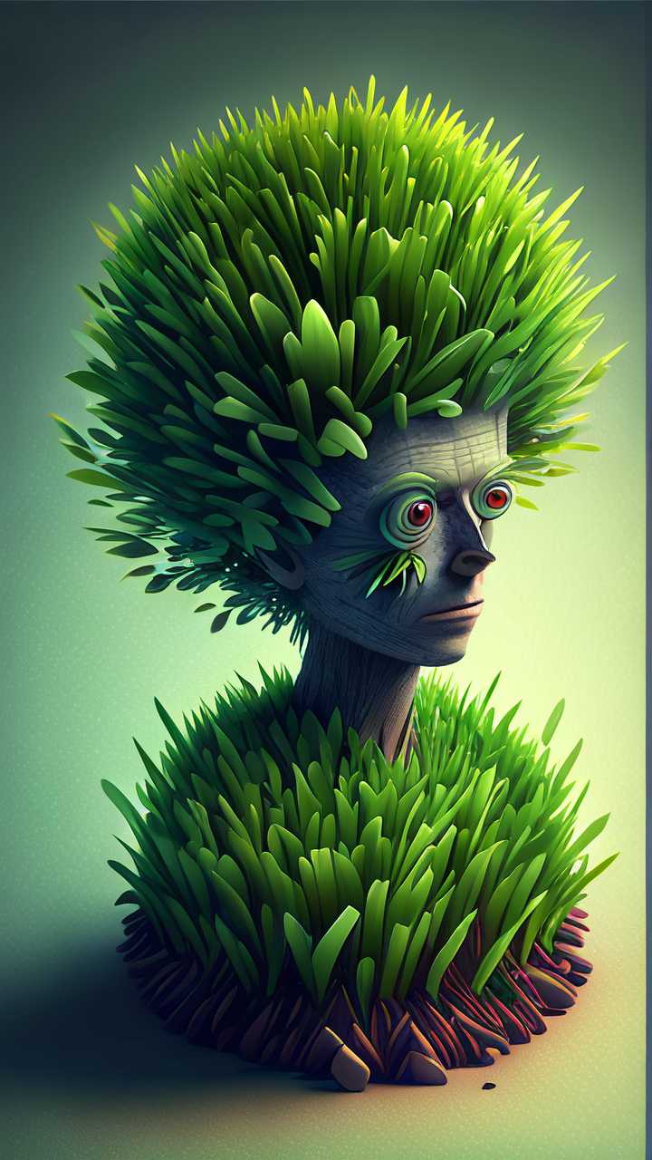 创意绿色的小草