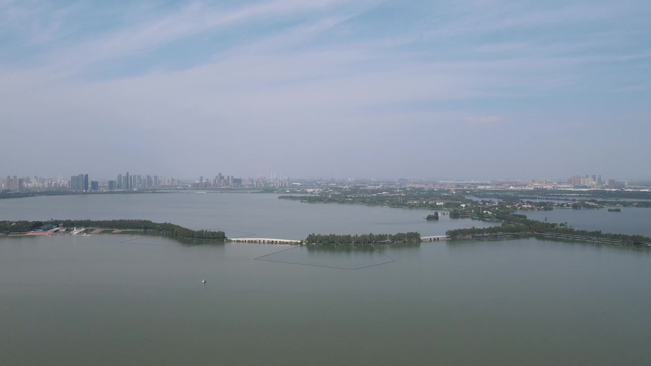 湖北武汉东湖5A景区航拍