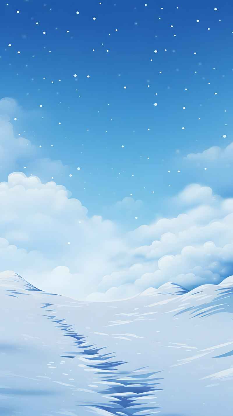 冬季冬天雪景唯美背景 18