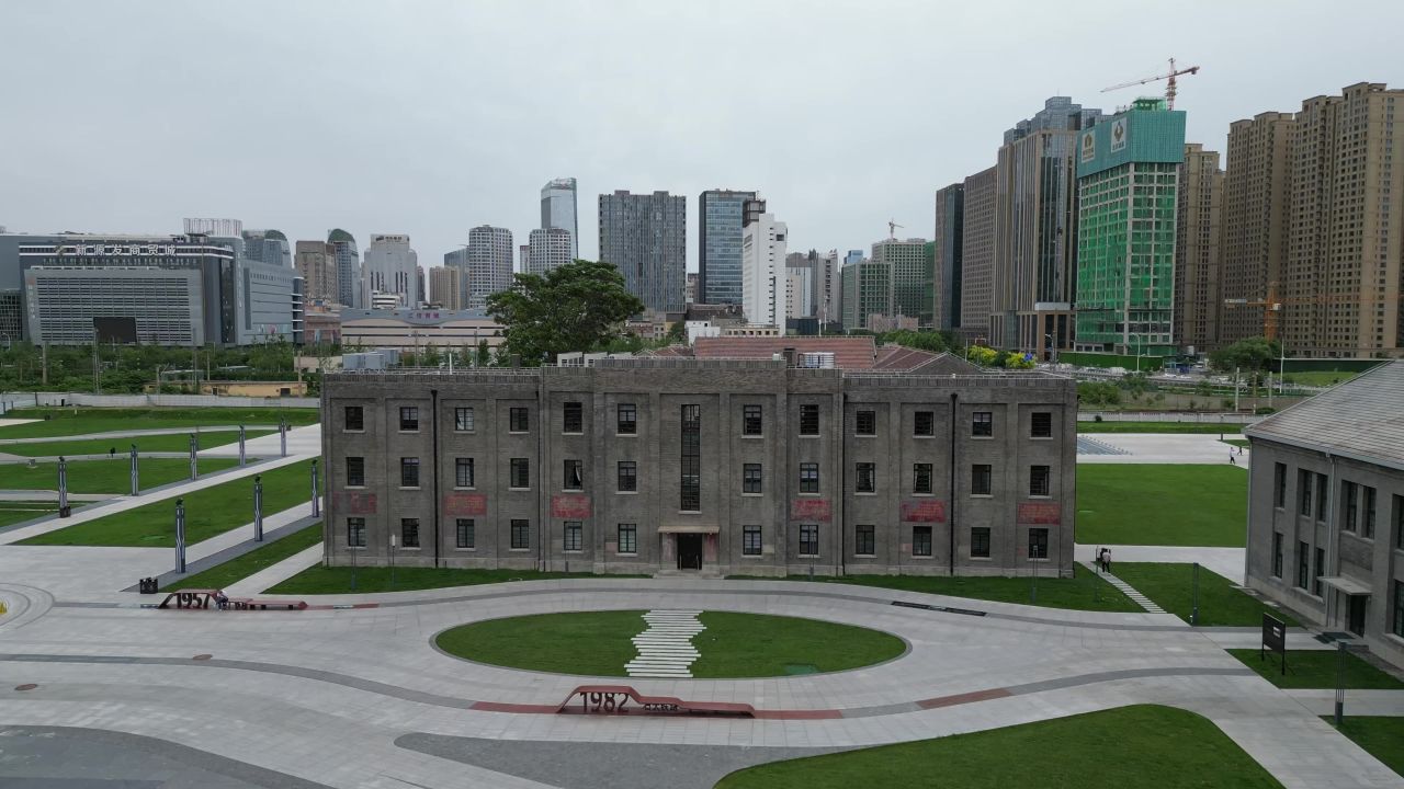  航拍石家庄正太广场