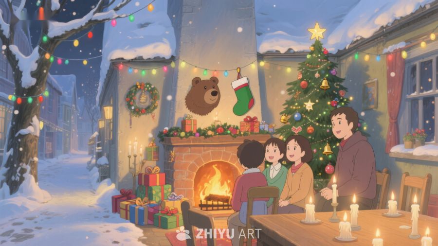 温馨圣诞夜，家庭共聚时光 282