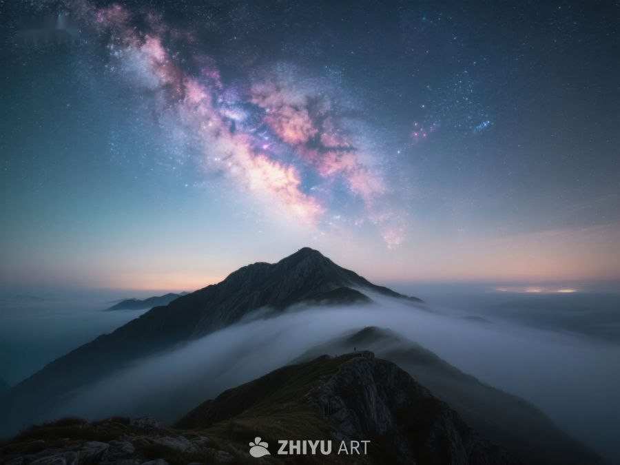 星河璀璨，云海缭绕山巅 137