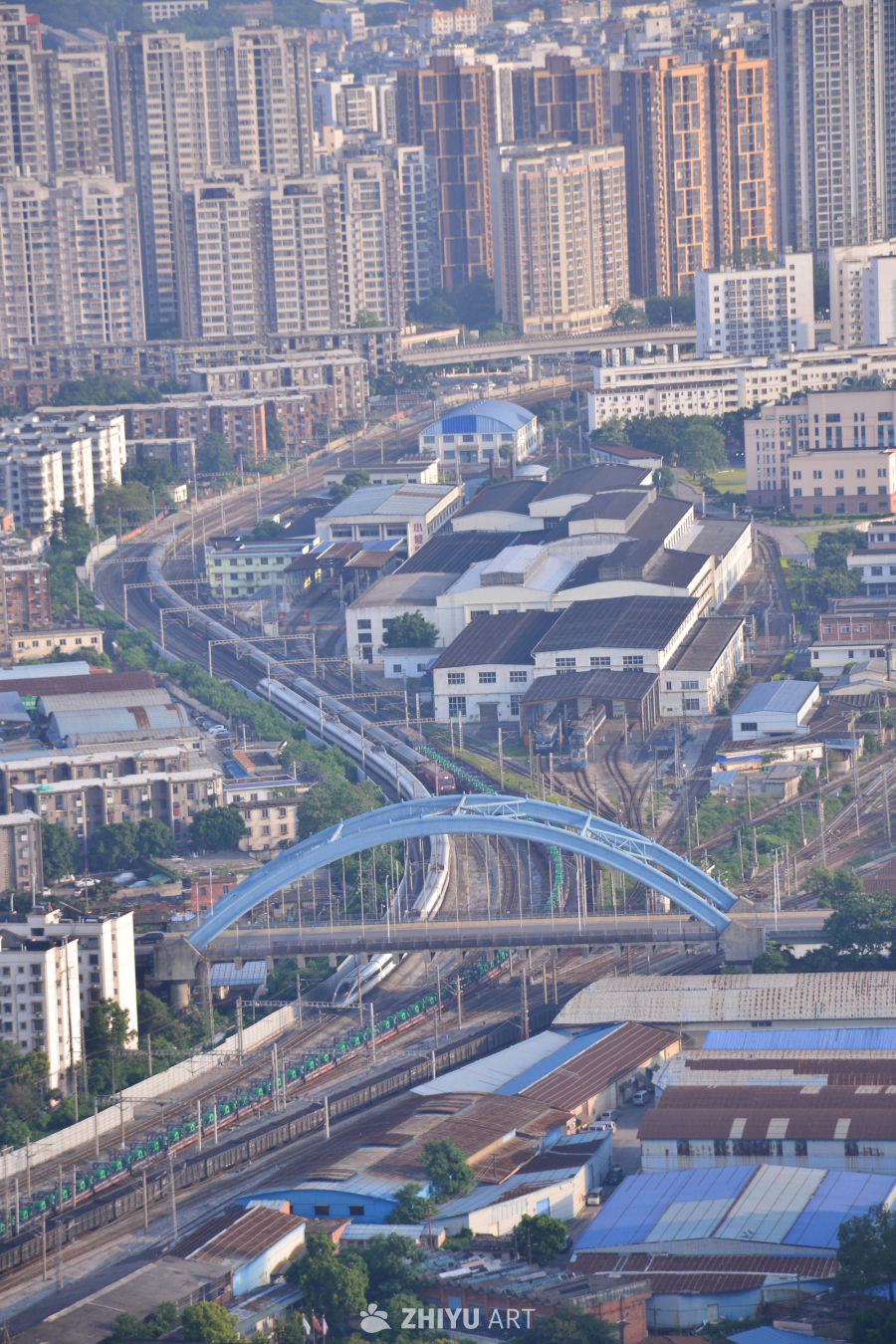 城市铁路与工业区
