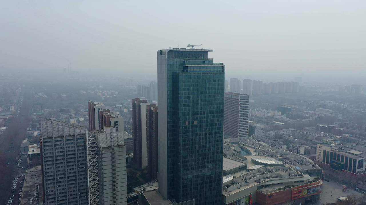 航拍山东淄博城市风景 18