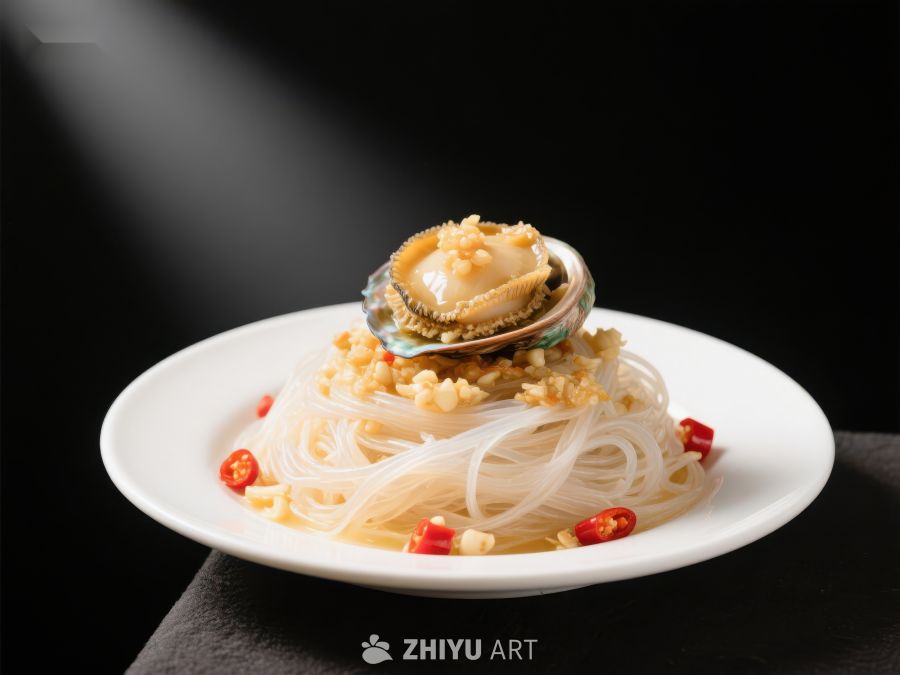鲍鱼粉丝摆盘，精致美食 17