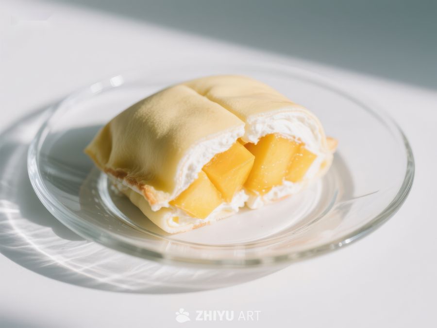 芒果奶油蛋糕，清新美味