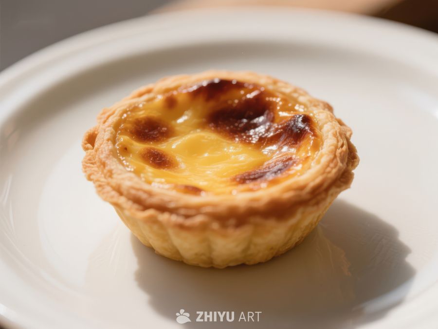 蛋挞特写：金黄酥皮与浓郁蛋奶 162