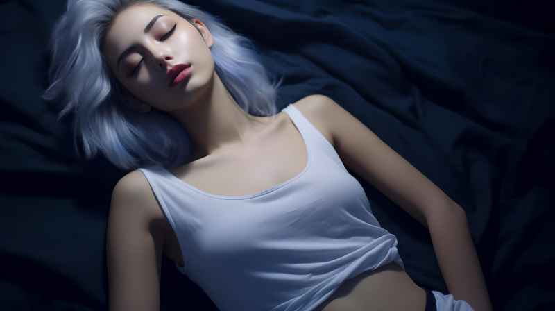 不同的睡姿的美女摄影图 107