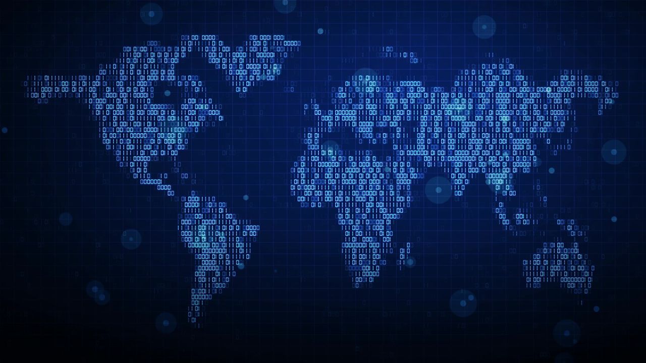 数字科技流动代码字母抽象互联网络金融视频素材 21