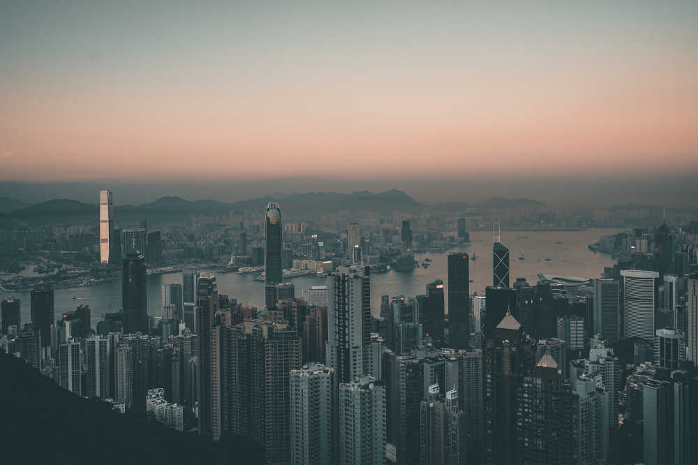 香港太平山山顶日落