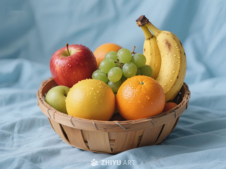 新鲜水果篮，色彩缤纷 712