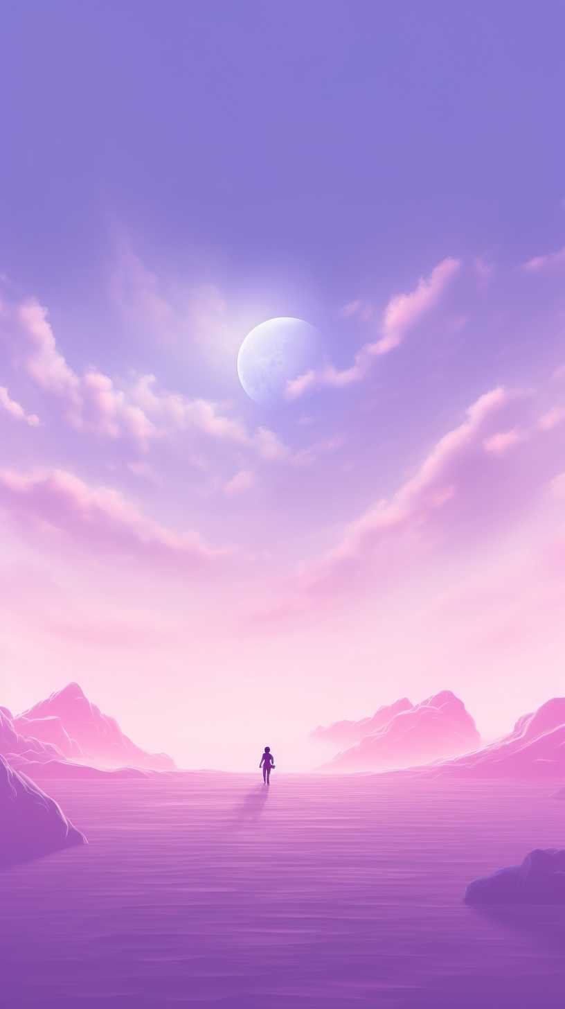 紫色唯美背景图