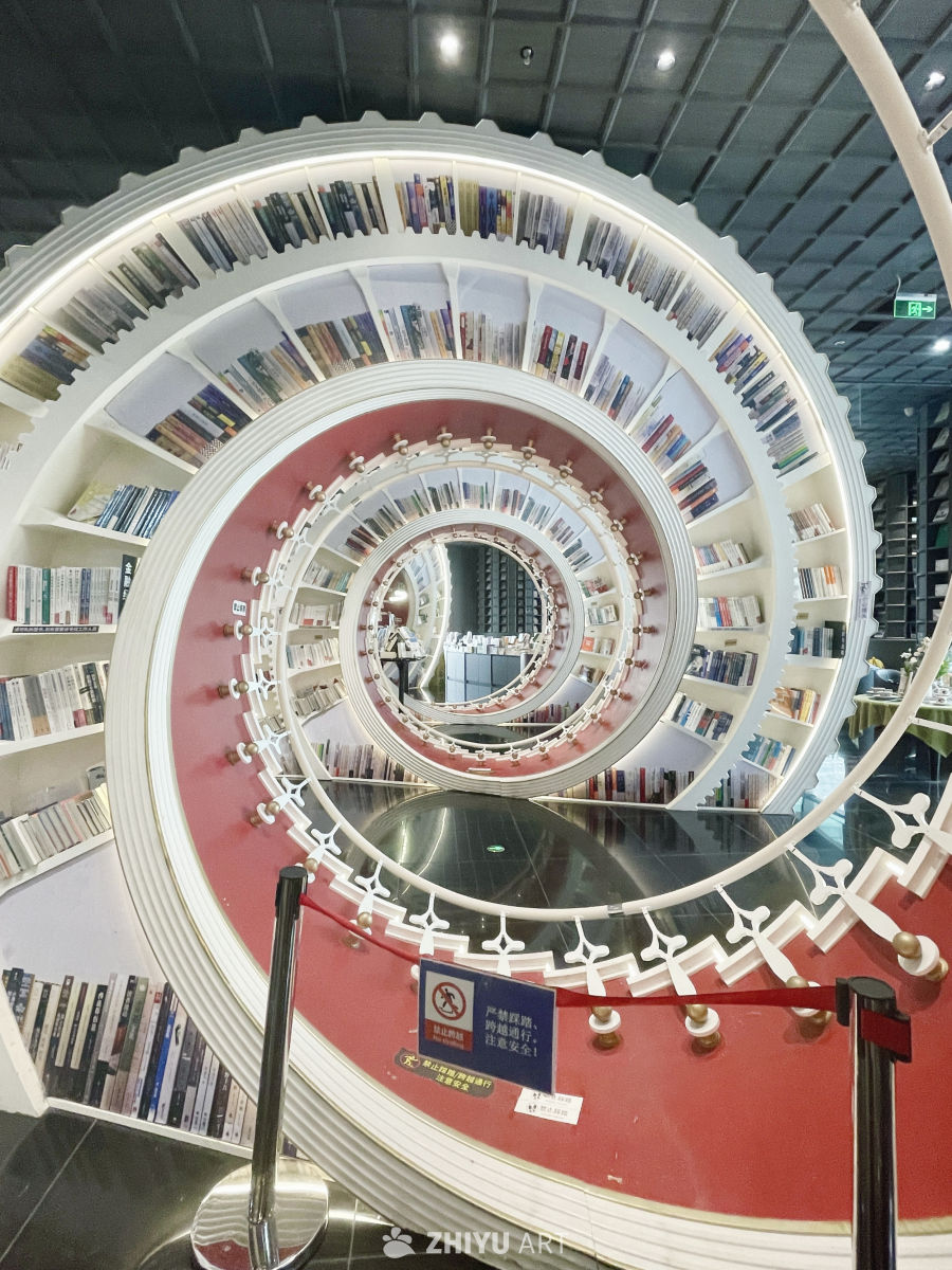 螺旋书架图书馆
