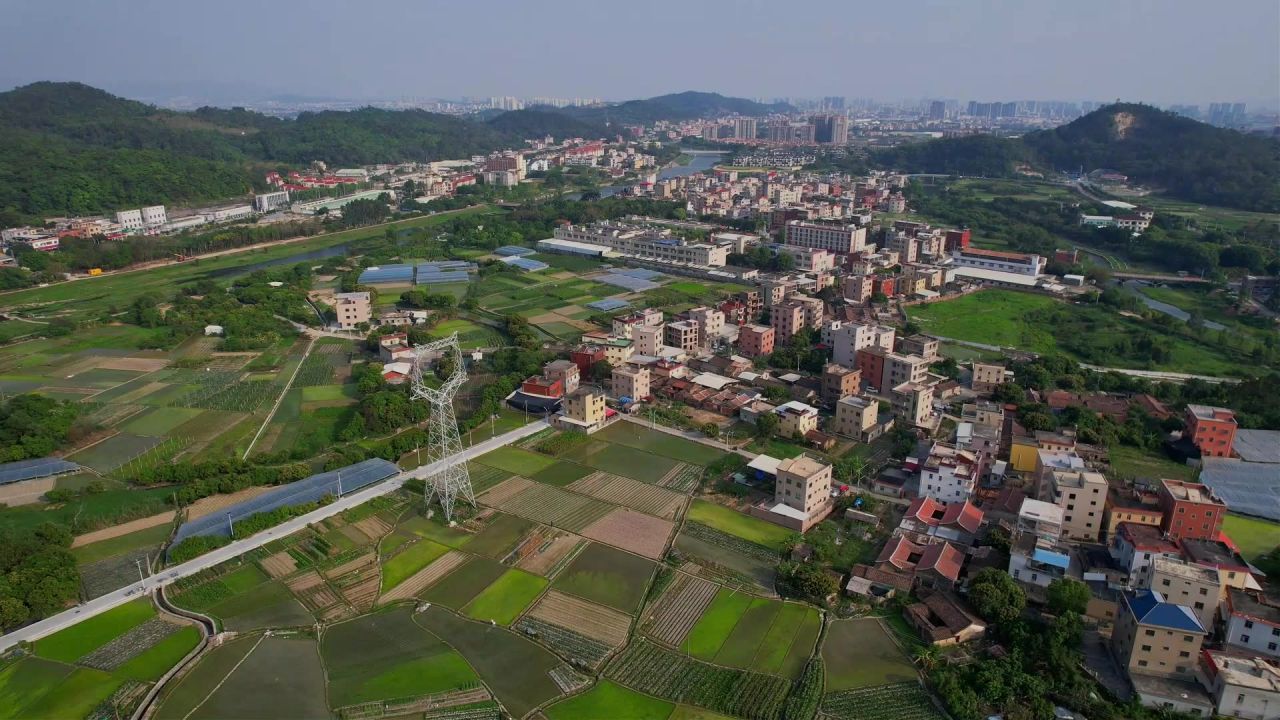 航拍福建厦门新农村景观 9