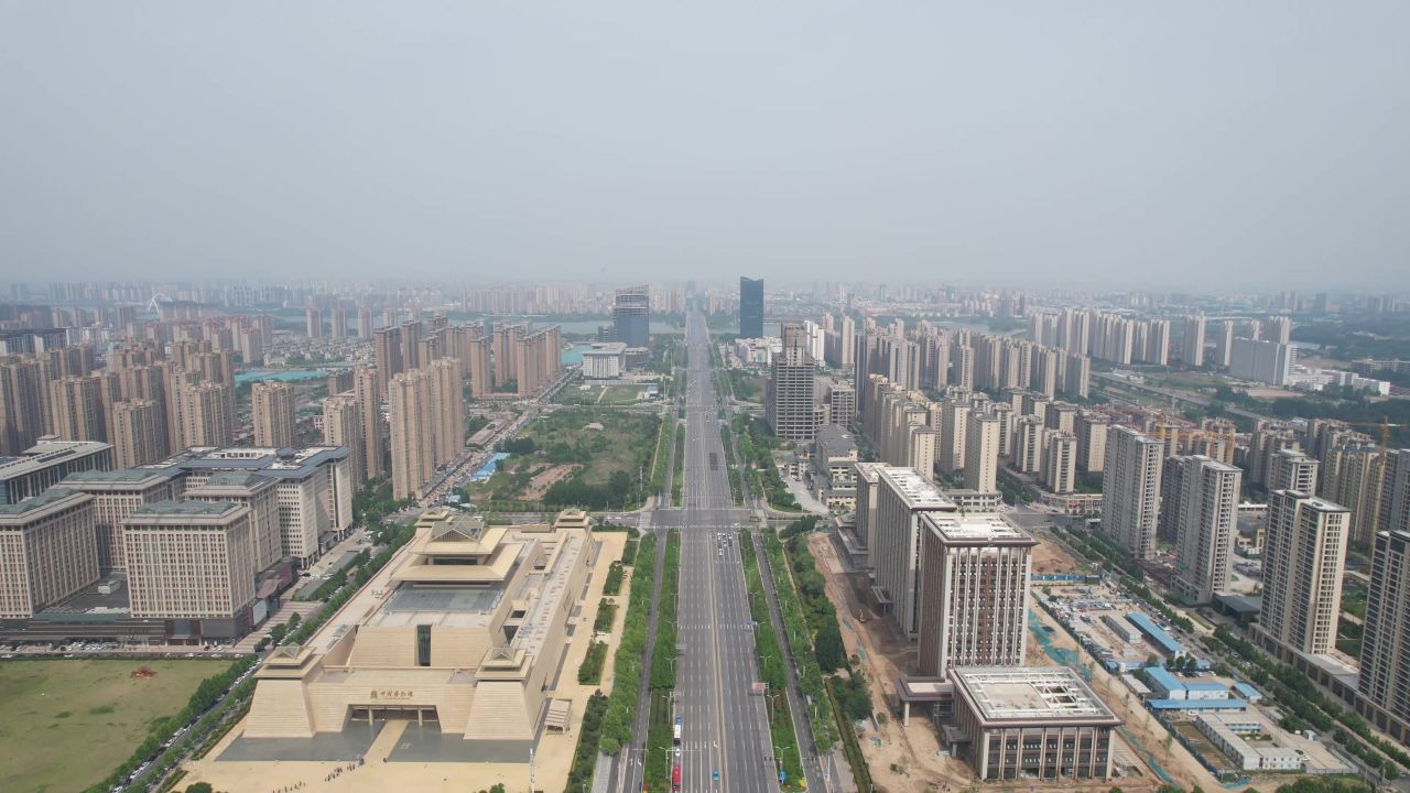 航拍河南开封博物馆